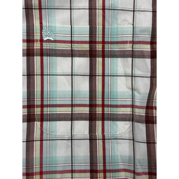 Cinch Men's Long Sleeve Multicolor Plaid Western Button Up Shirt - Size M - Picture 3 of 5